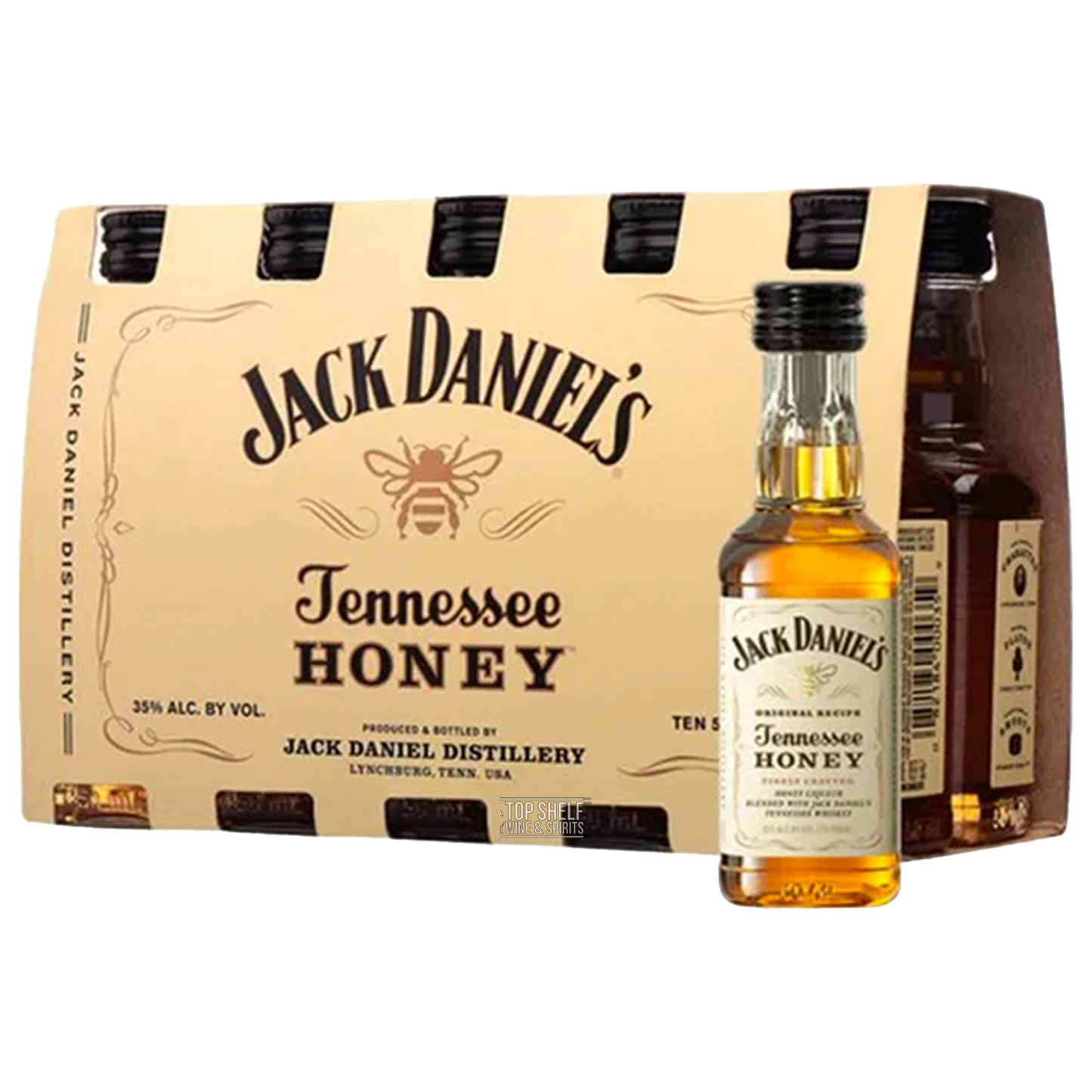 Jack Daniel's Tennessee Honey Flavored Whiskey (10 Pack Shots)