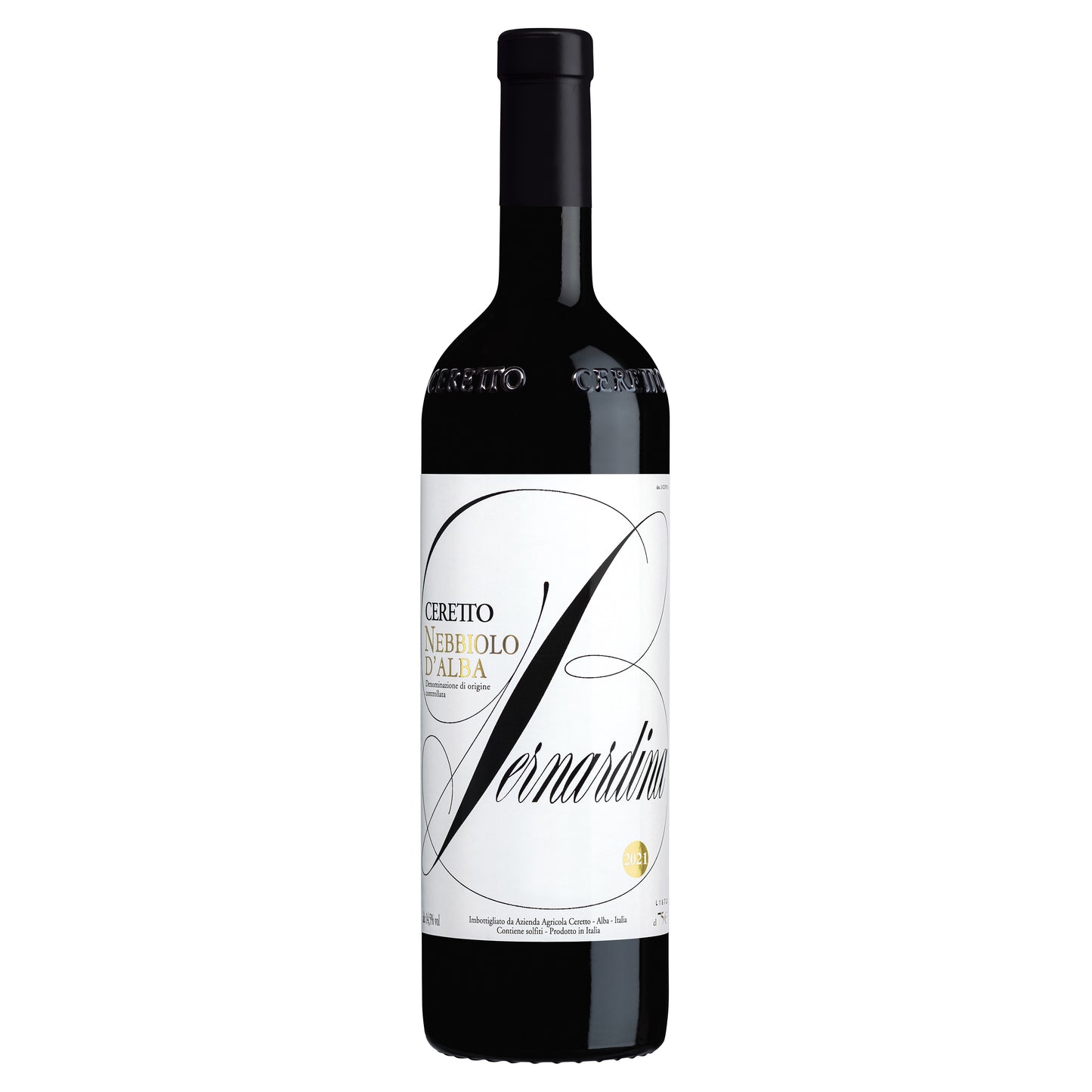 Ceretto Nebbiola d'Alba Bernardina 2021 Front Bottle Shot