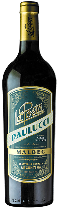 La Posta Paulucci Vineyard Malbec 2022 Front Bottle Shot