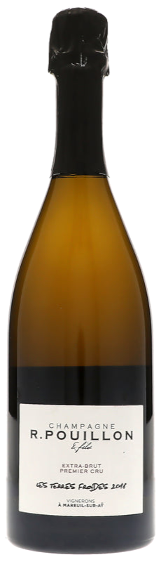 R. Pouillon et Fils Les Terres Froides Extra Brut Premier Cru 2018 Front Bottle Shot
