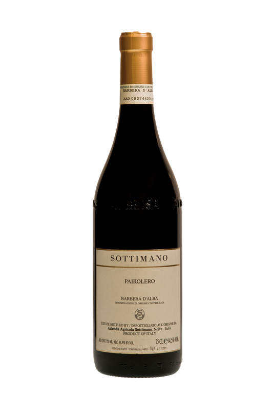 Sottimano Barbera d'Alba Pairolero 2022  Front Bottle Shot