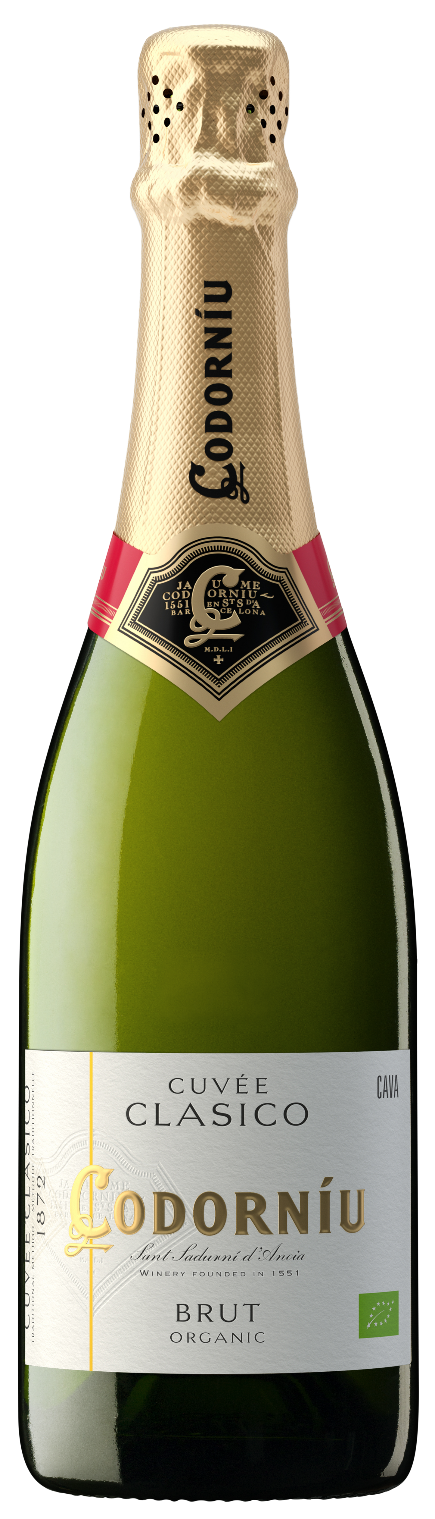 Codorniu Cuvee Clasico Cava Brut Front Bottle Shot