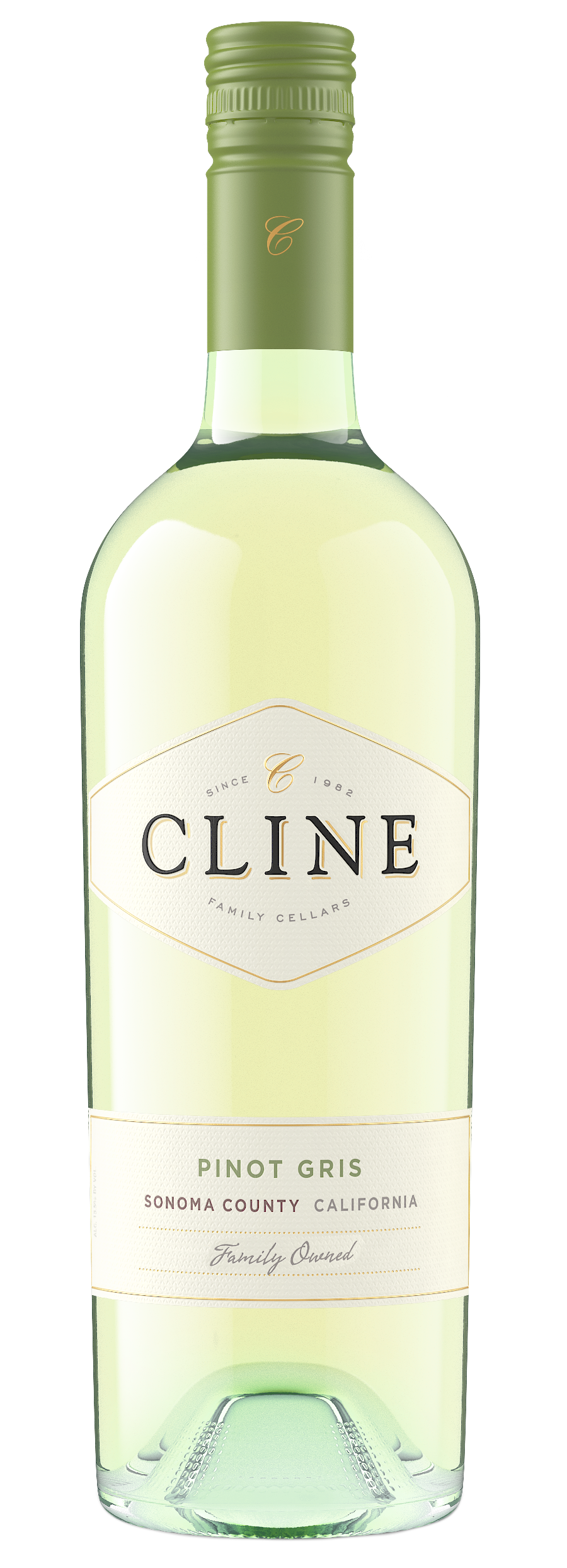 Cline Pinot Gris 2023 Front Bottle Shot