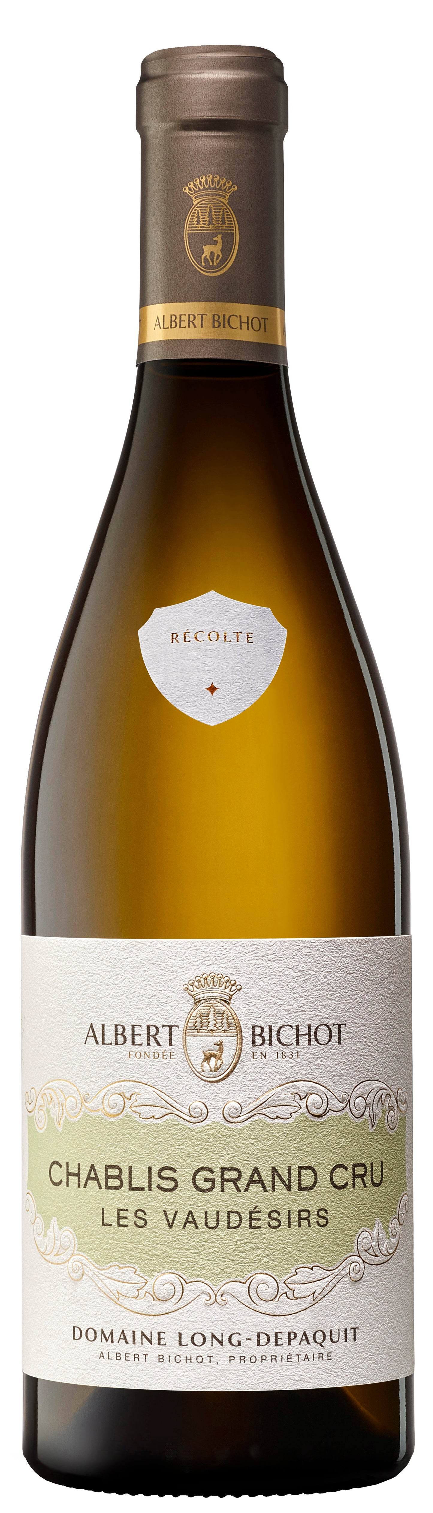 Albert Bichot Chablis Les Vaudesirs Grand Cru Domaine Long-Depaquit 2021 Front Bottle Shot
