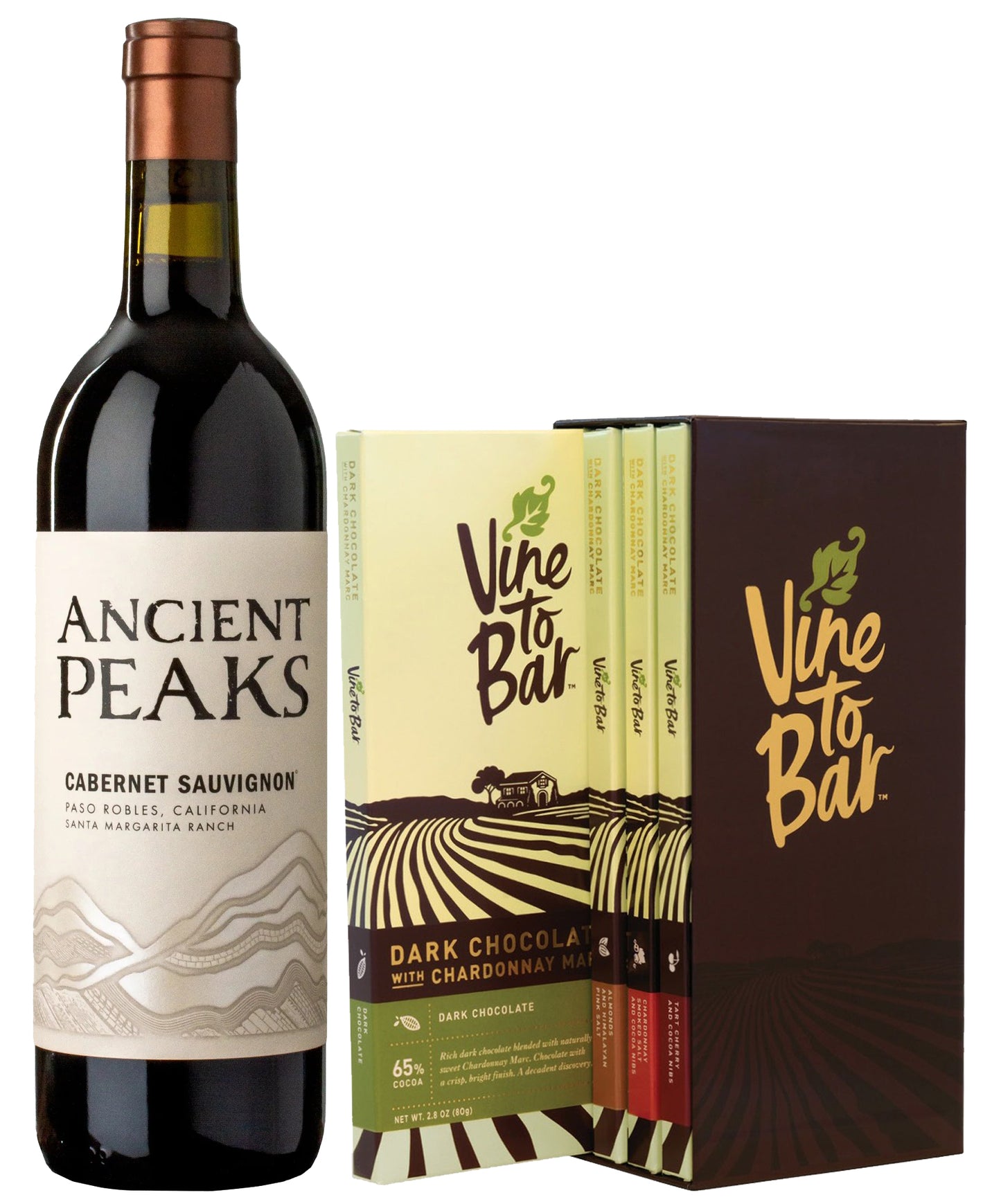 90 Point Cabernet & Chocolate Wine Pairing Bar Gift Set