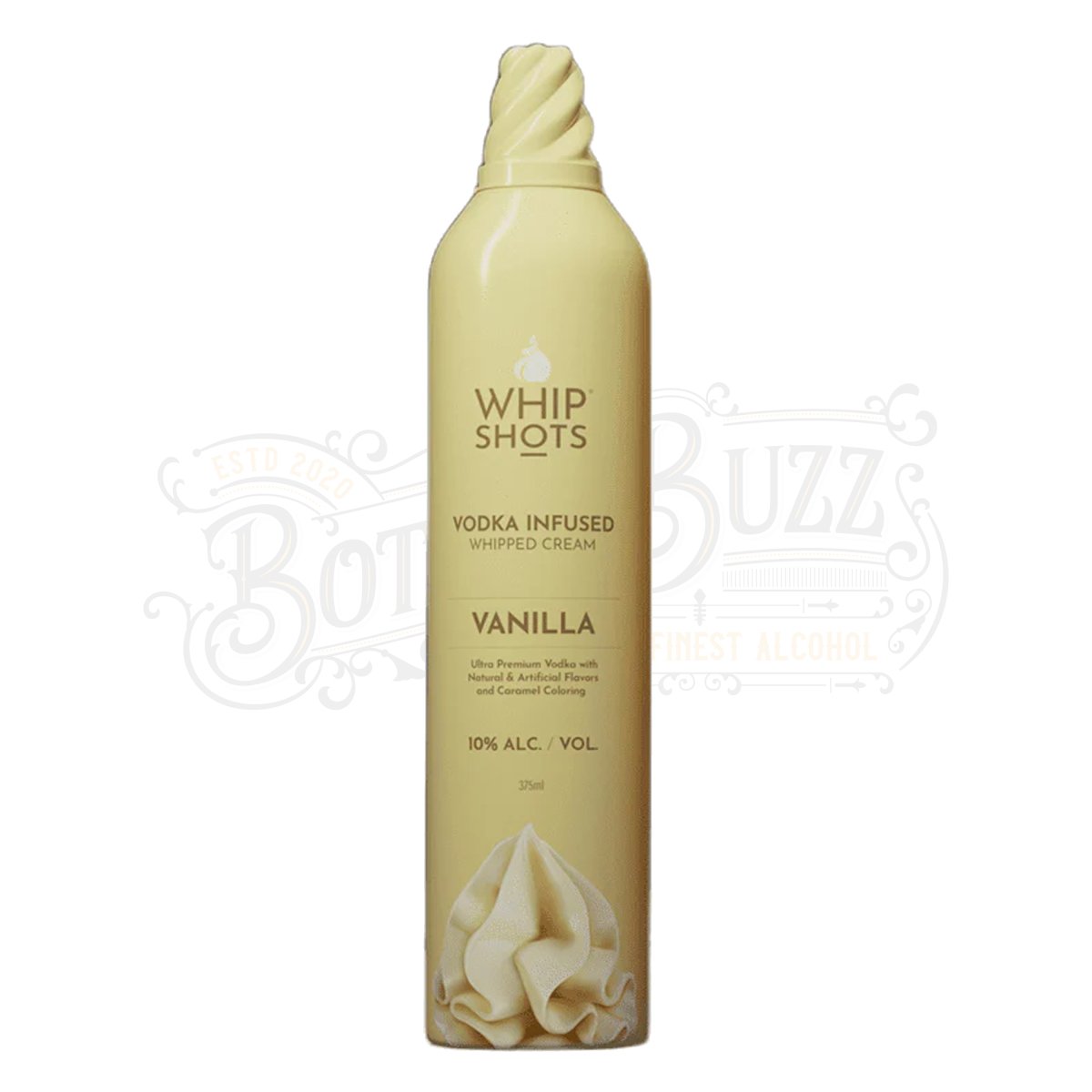 Whipshots Vanilla Vodka Infused Whipped Cream 375ml