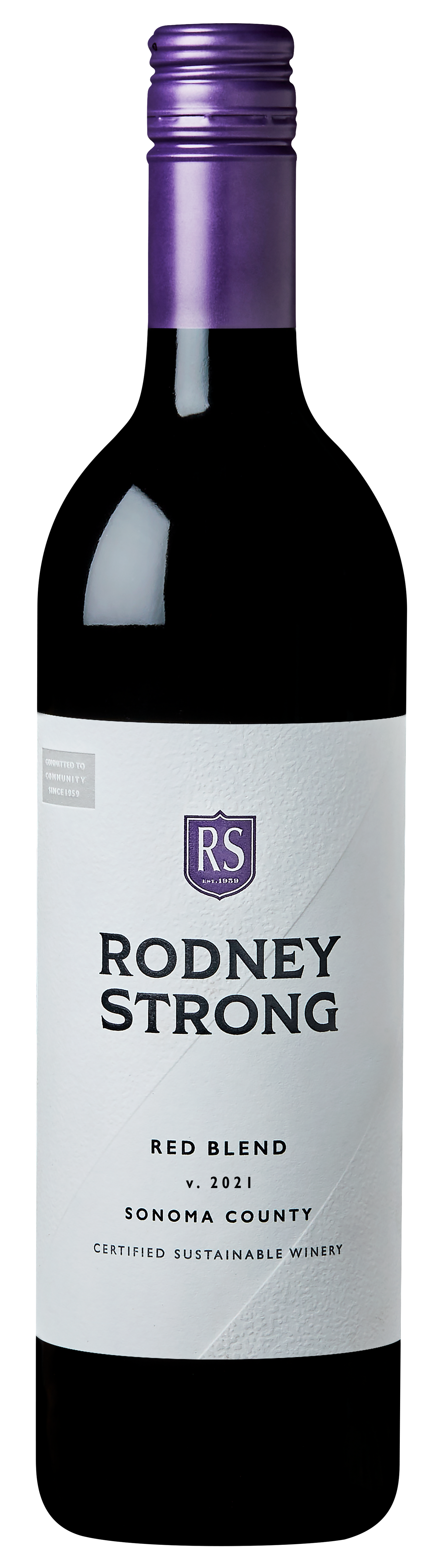 Rodney Strong Sonoma County Red 2021 Front Bottle Shot