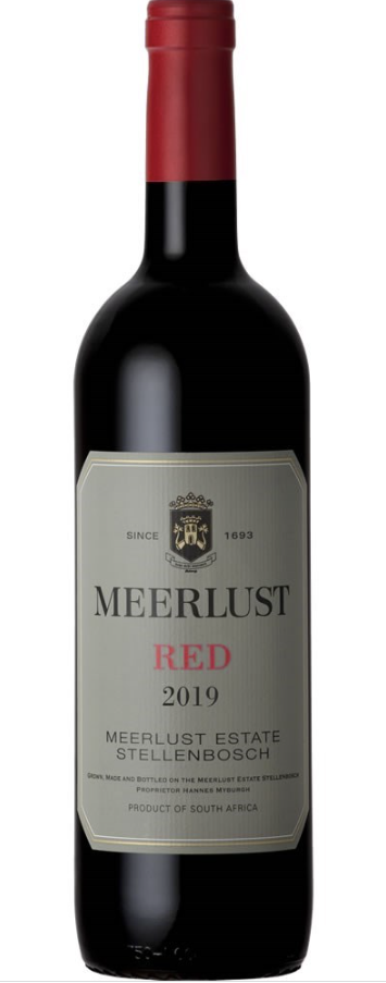 Meerlust Red Blend 2019 Front Bottle Shot