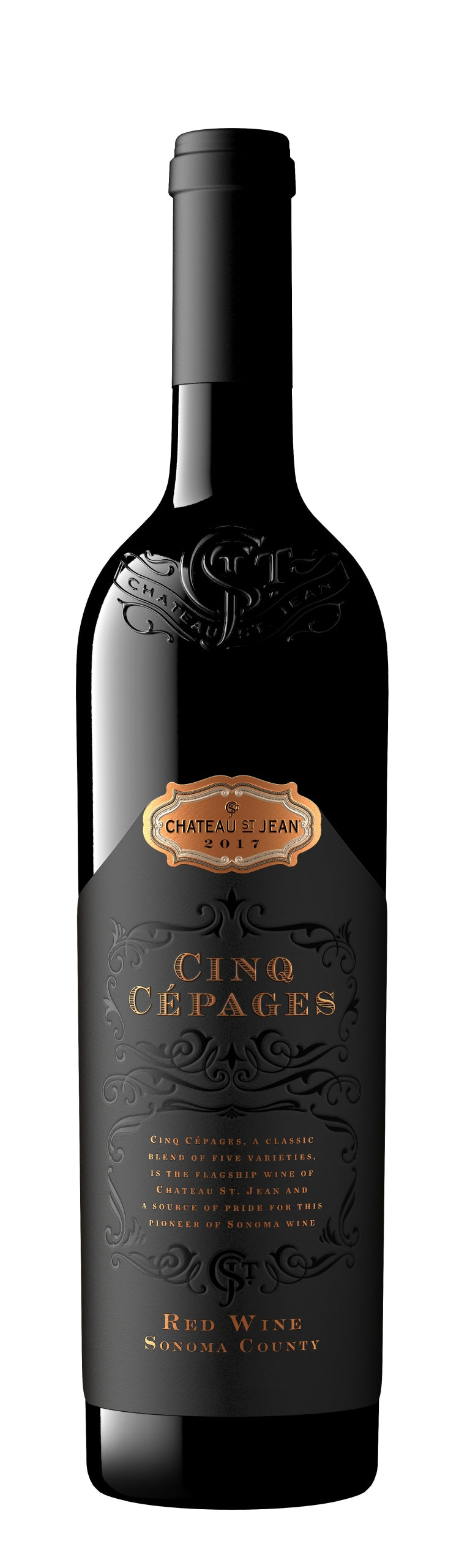 Chateau St. Jean Cinq Cepages 2017 Front Bottle Shot