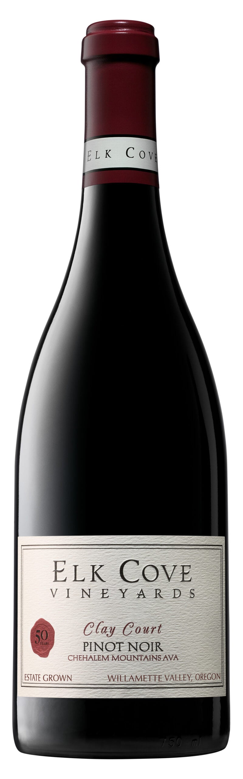Elk Cove Clay Court Pinot Noir 2022 Front Bottle Shot