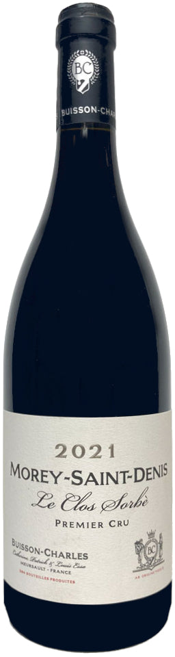 Domaine Buisson-Charles Morey-St-Denis Clos Sorbe Premier Cru 2021 Front Bottle Shot