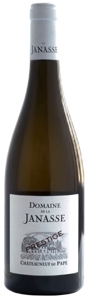 Domaine de la Janasse Chateauneuf-du-Pape Cuvee Prestige Blanc 2018 Front Bottle Shot