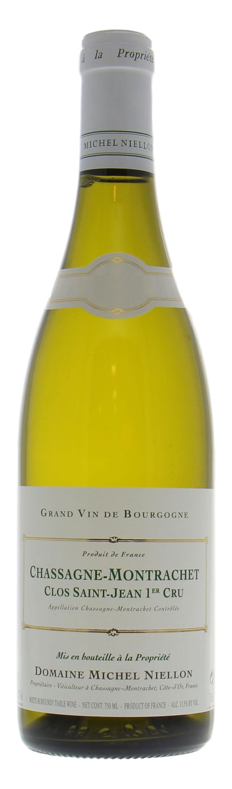 Domaine Michel Niellon Chassagne-Montrachet Clos St. Jean Premier Cru 2022 Front Bottle Shot