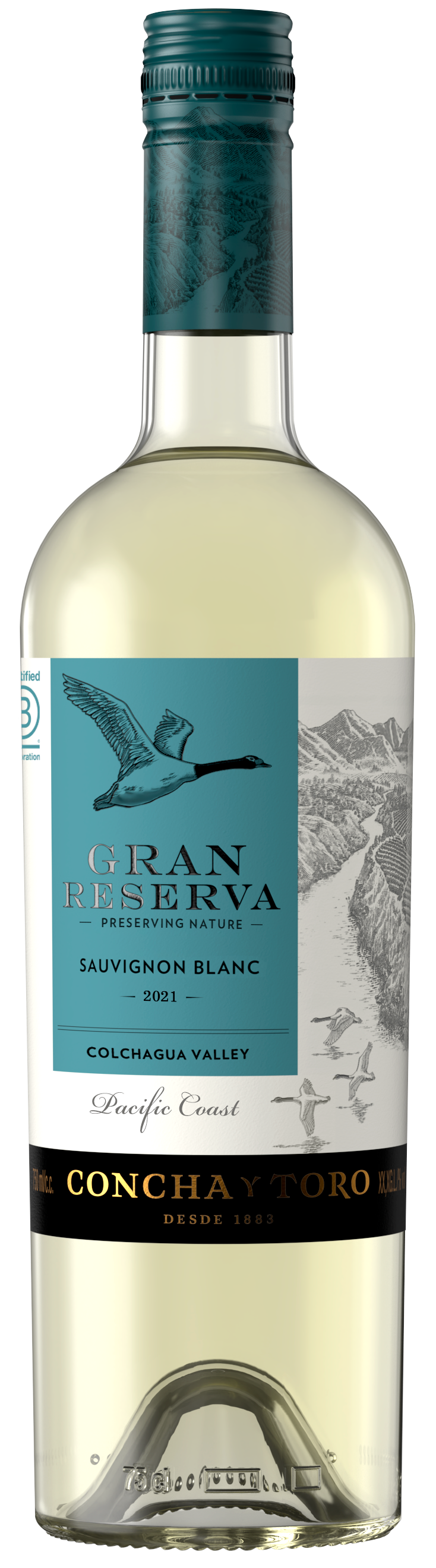 Concha y Toro Gran Reserva Sauvignon Blanc 2021 Front Bottle Shot