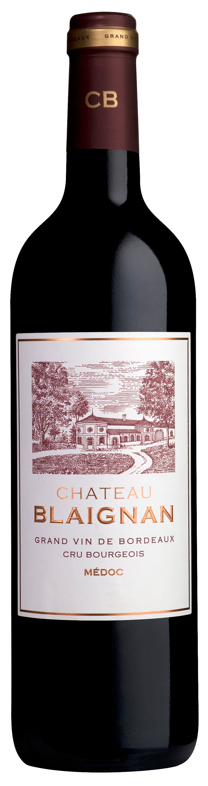 Chateau Blaignan 2019 Front Bottle Shot
