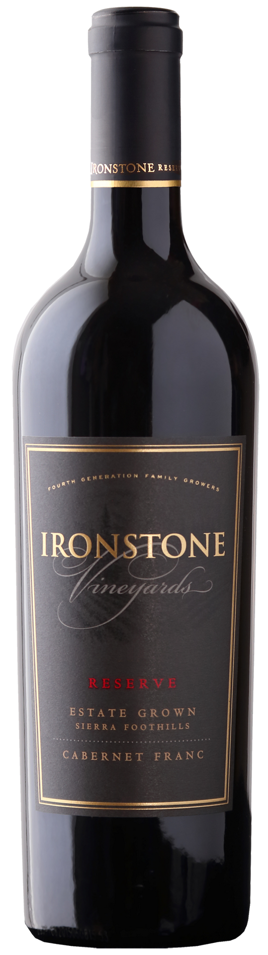Ironstone Reserve Cabernet Franc 2021  Front Bottle Shot