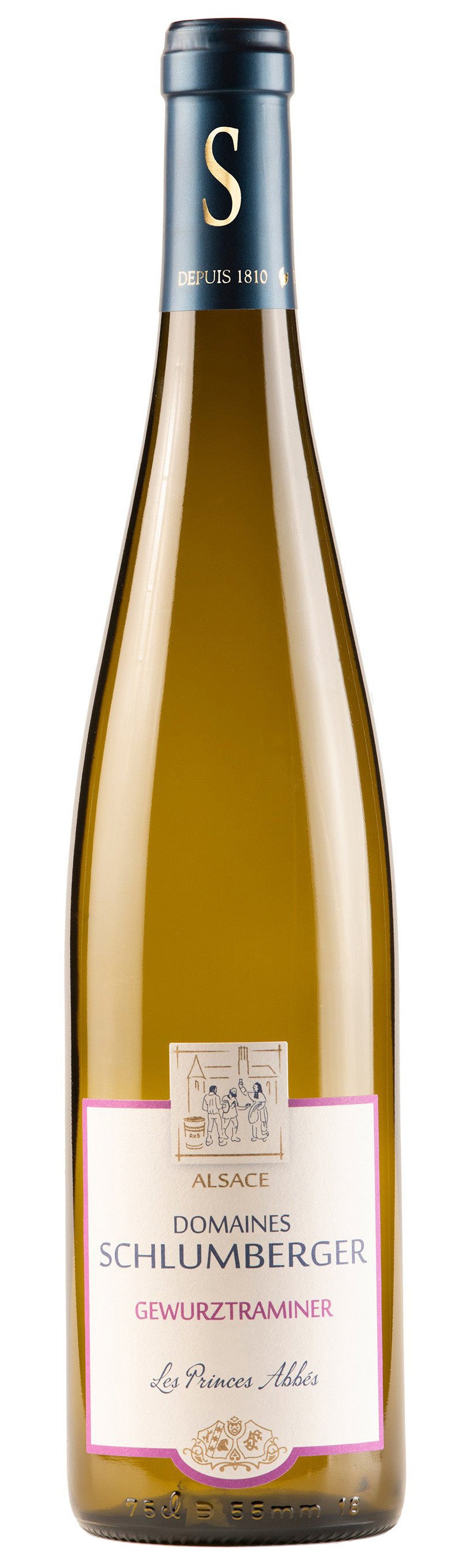 Domaines Schlumberger Les Princes Abbes Gewurztraminer 2020 Front Bottle Shot