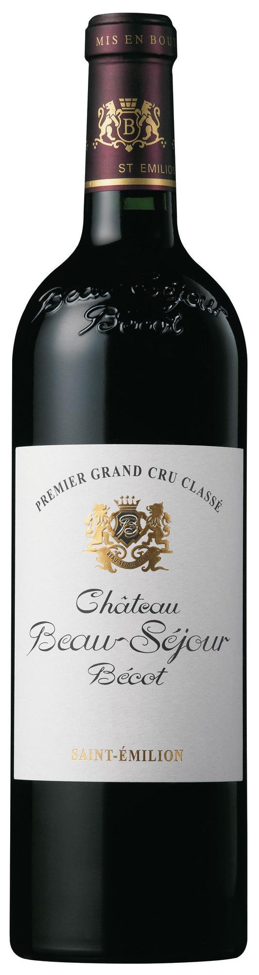 Chateau Beau-Sejour Becot  2019  Front Bottle Shot