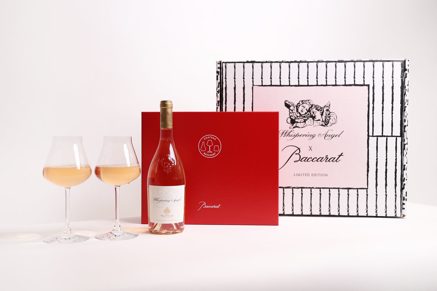 Chateau d'Esclans Whispering Angel X Baccarat Limited Edition Glassware & Rose Set