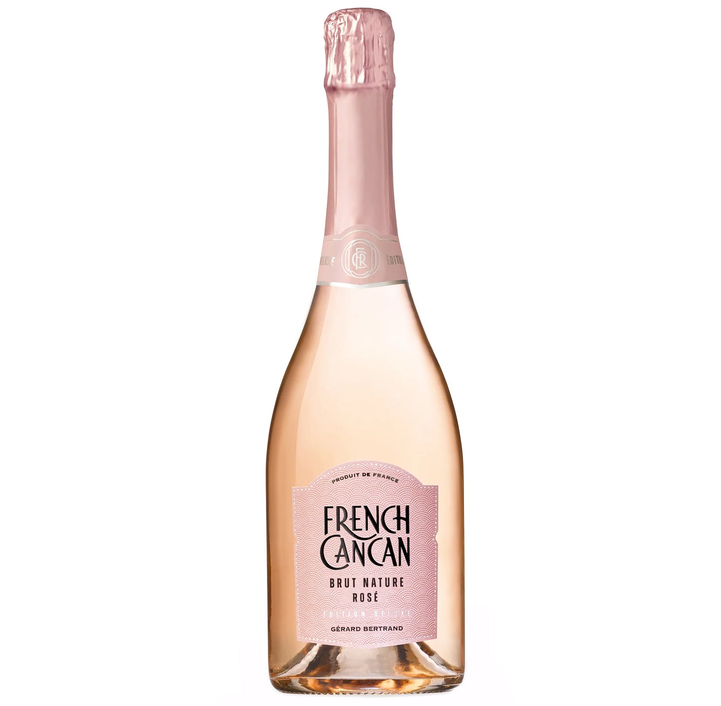 Gerard Bertrand French Cancan Brut Nature Rose Front Bottle Shot