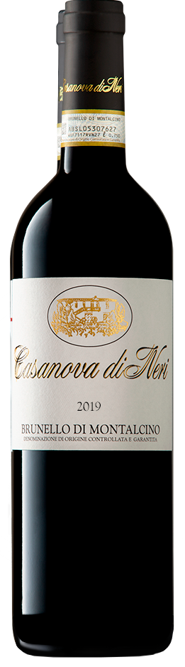 Casanova di Neri Brunello di Montalcino White Label 2019  Front Bottle Shot