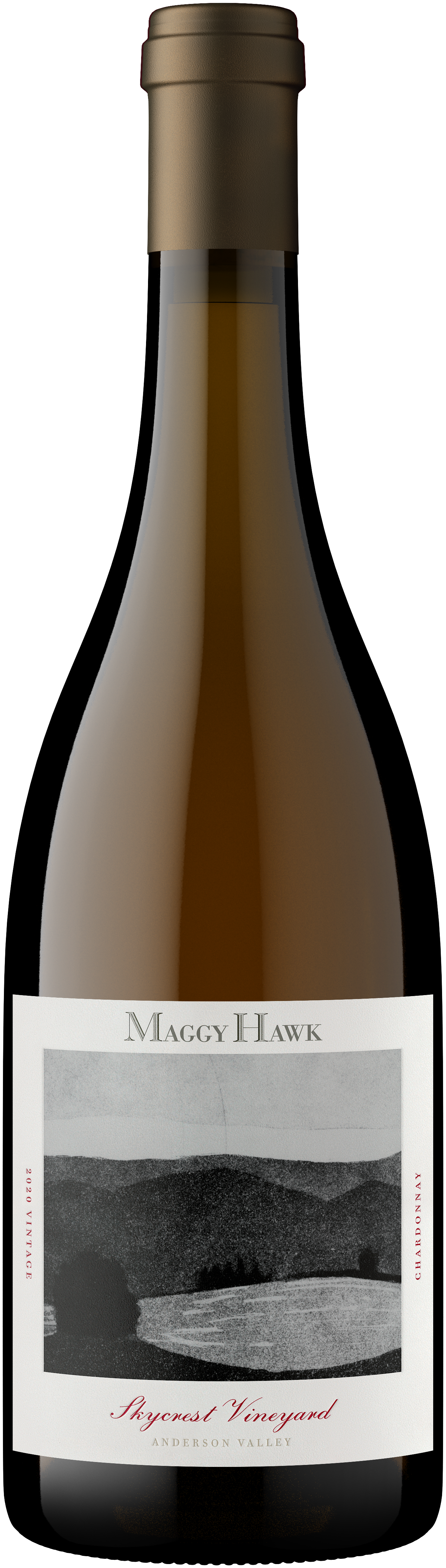 Maggy Hawk Skycrest Vineyard Chardonnay 2020 Front Bottle Shot