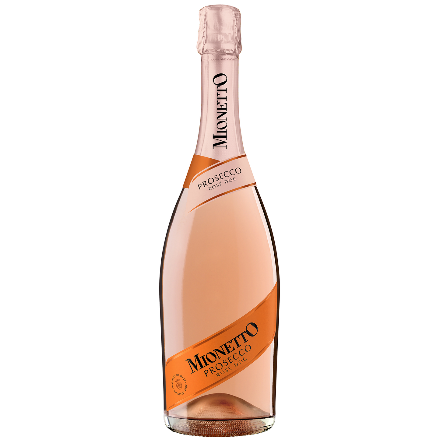 Mionetto Prosecco Rose 2022 Front Bottle Shot