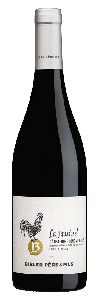 Bieler Pere et Fils La Jassine Cotes du Rhone Villages 2022 Front Bottle Shot
