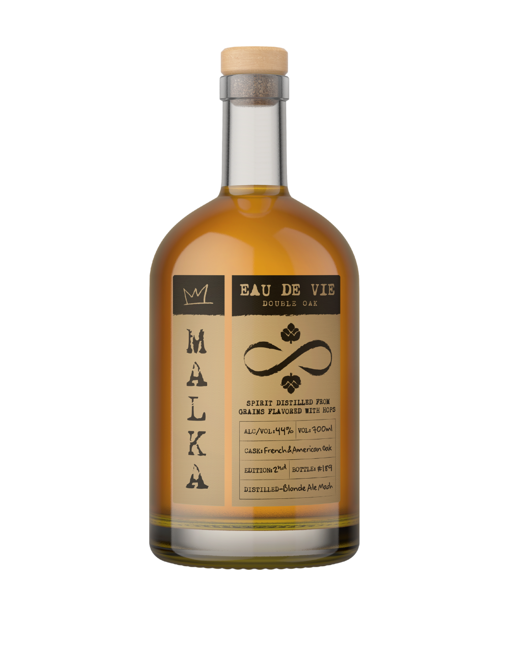 MALKA EAU DE VIE DOUBLE OAK 700 ML