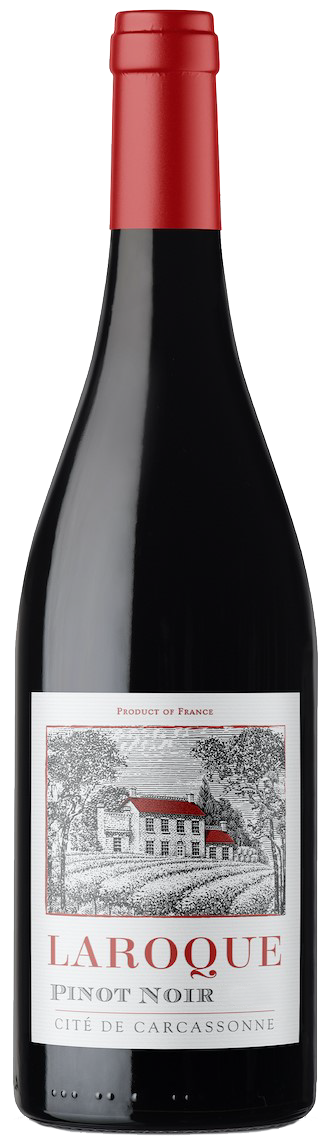 Domaine Laroque Cite de Carcassonne Pinot Noir 2023 Front Bottle Shot
