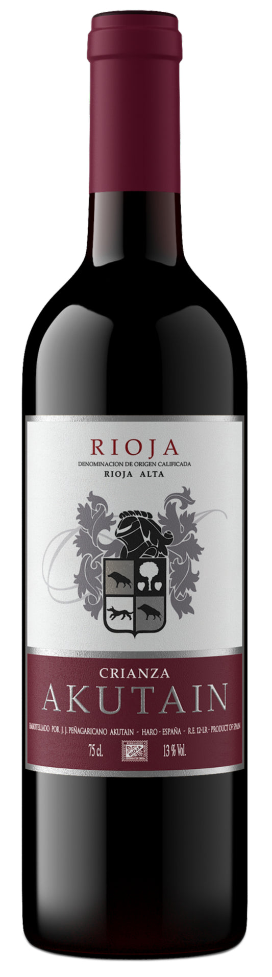 Bodega Akutain Crianza 2019  Front Bottle Shot