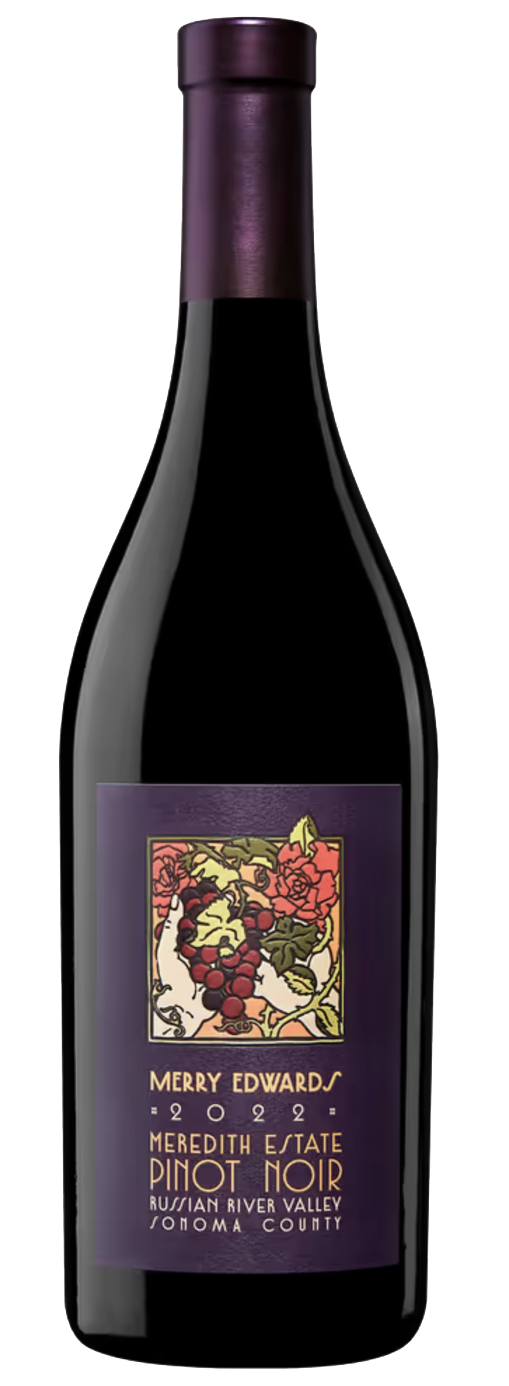 Merry Edwards Meredith Estate Pinot Noir 2022 Front Bottle Shot