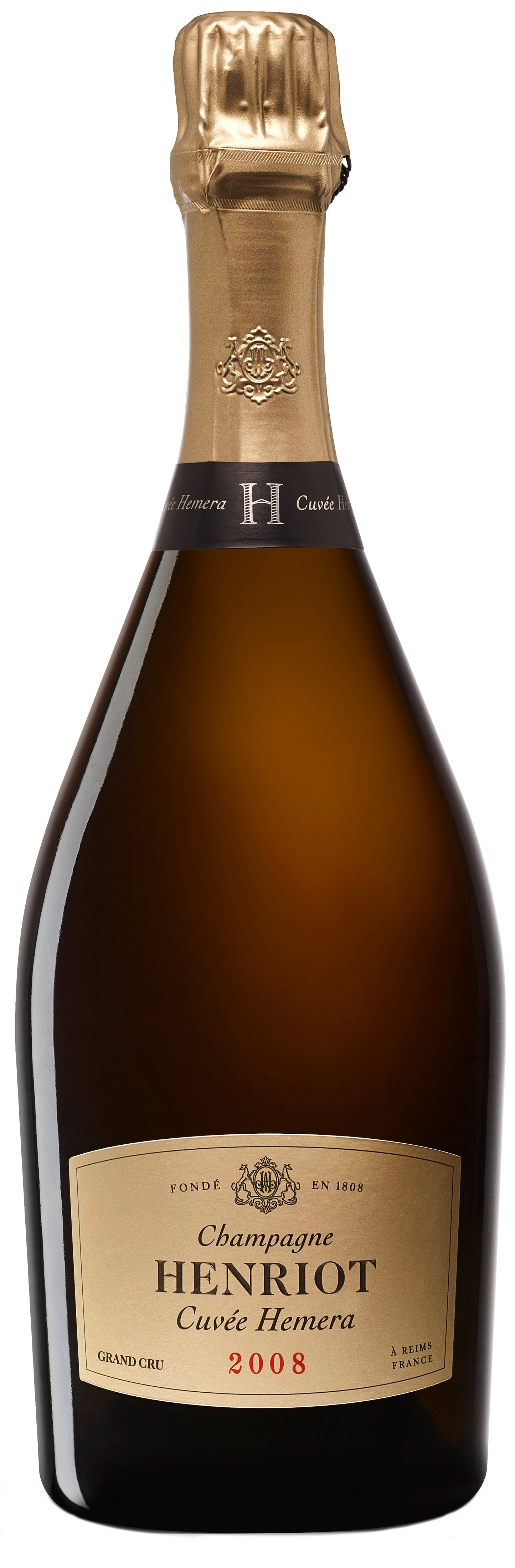 Henriot Cuvee Hemera 2008 Front Bottle Shot
