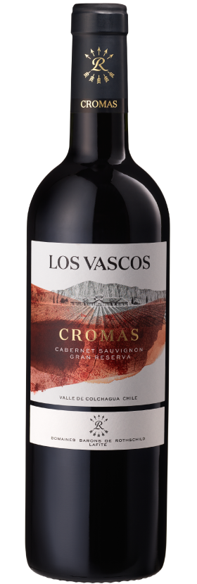 Los Vascos Cromas Gran Reserva Cabernet Sauvignon 2019 Front Bottle Shot