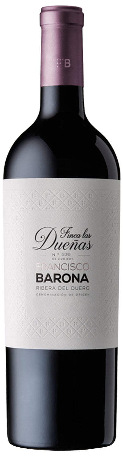 Barona Bodegas y Vinedos Francisco Barona Finca las Duenas Reserva 2019 Front Bottle Shot