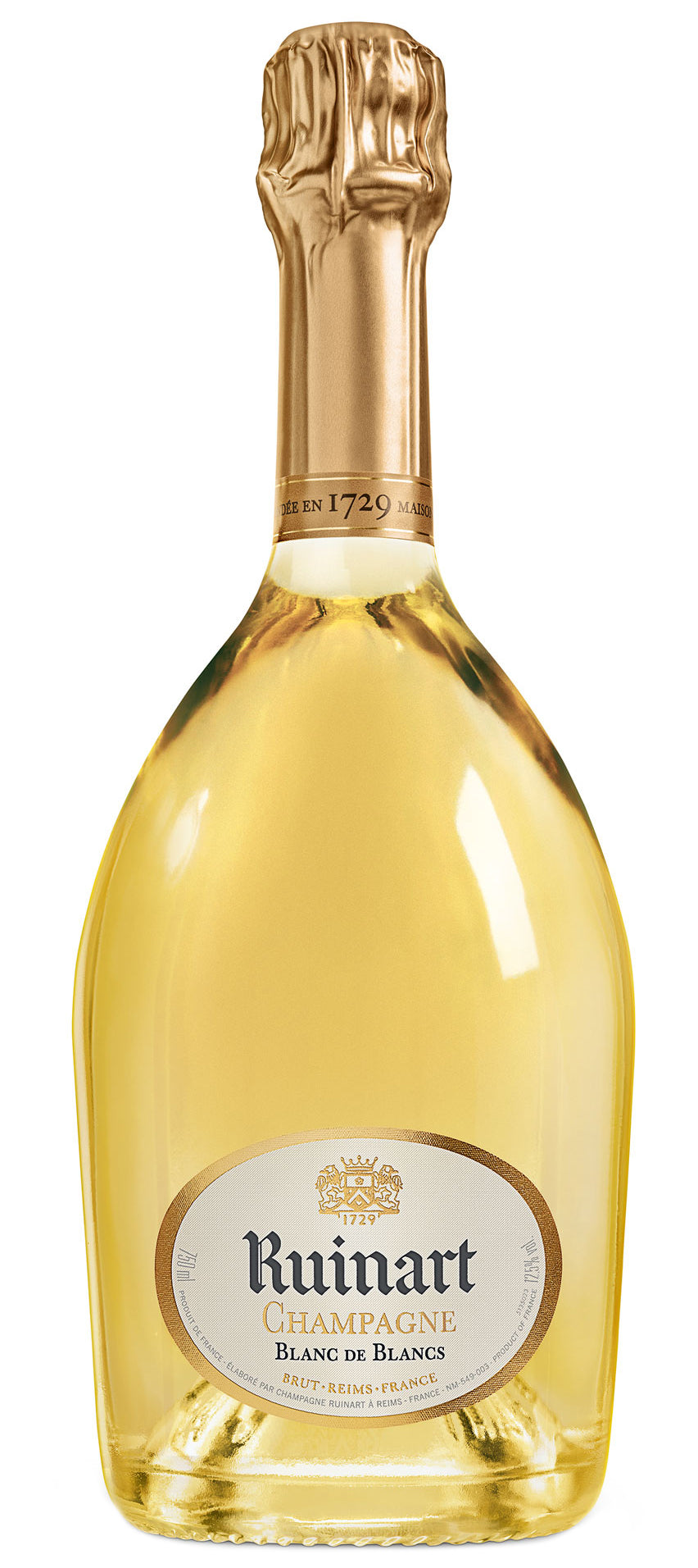 Ruinart Brut Blanc de Blancs Front Bottle Shot