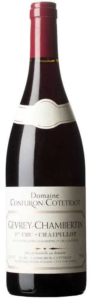 Domaine Confuron-Cotetidot Gevrey-Chambertin Craipillot Premier Cru 2019 Front Bottle Shot
