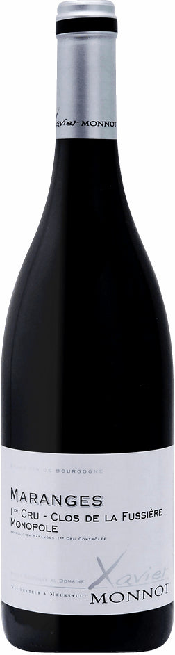 Xavier Monnot Maranges Clos de la Fussiere Premier Cru Monopole 2022 Front Bottle Shot