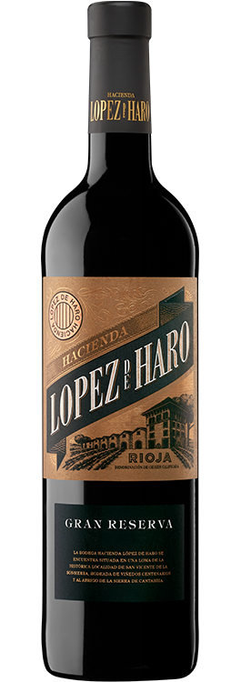 Hacienda Lopez de Haro Rioja Gran Reserva 2014  Front Bottle Shot