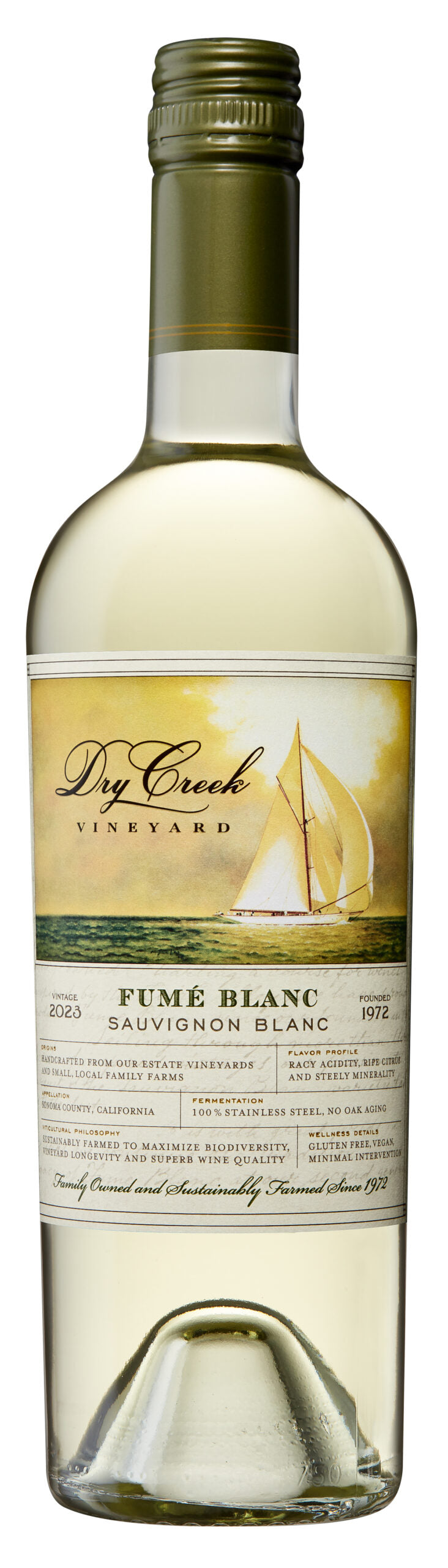 Dry Creek Vineyard Fume Blanc 2023 Front Bottle Shot
