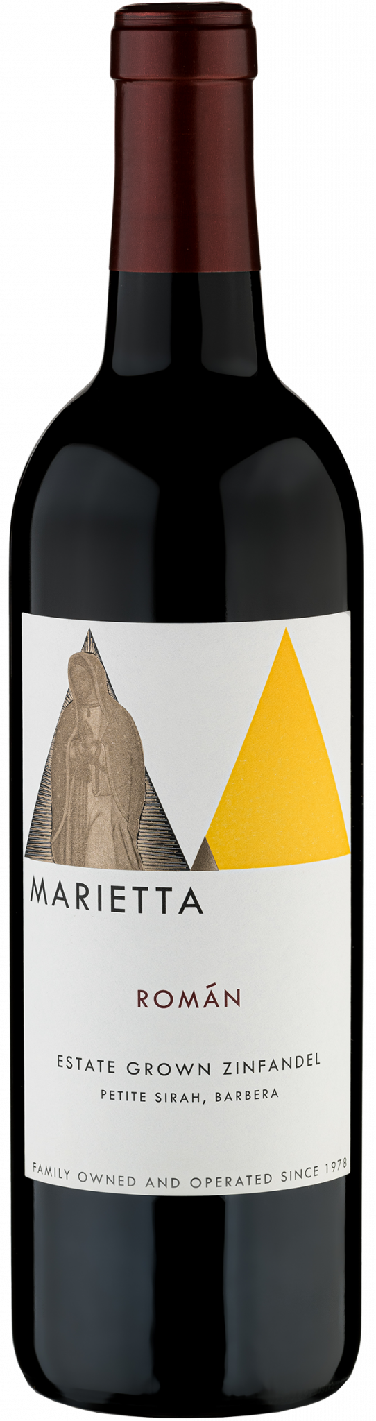 Marietta Cellars Roman Estate Zinfandel 2022  Front Bottle Shot