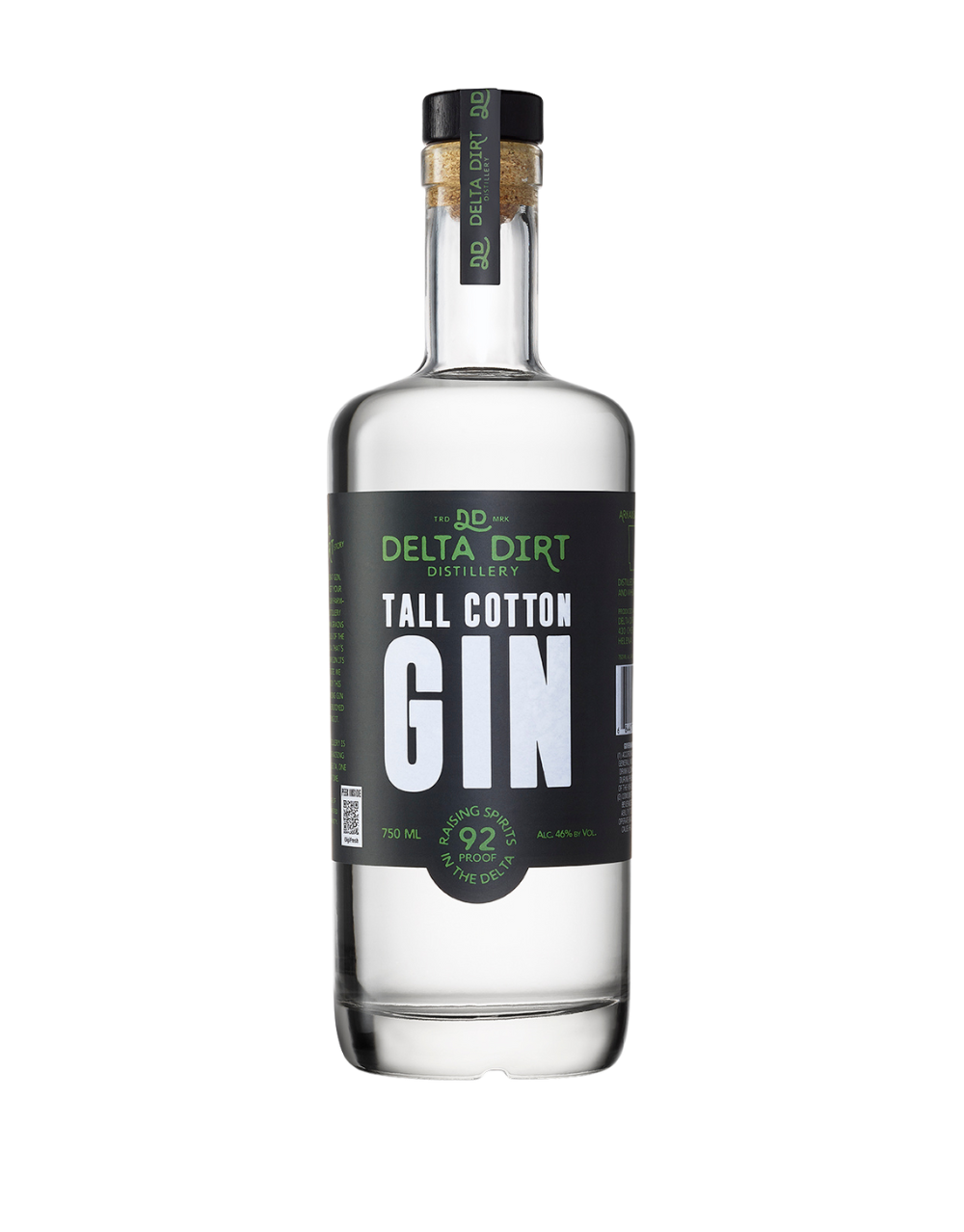 DELTA DIRT DISTILLERY TALL COTTON GIN 750 ML