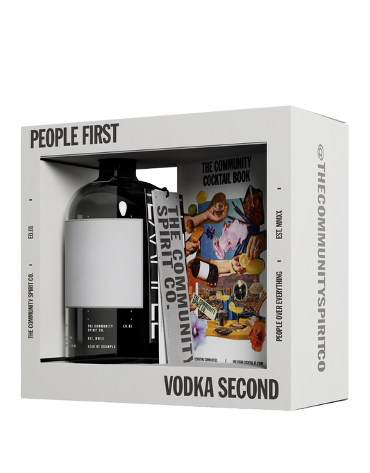 THE COMMUNITY SPIRIT VODKA + COCKTAIL BOOK 750 ML
