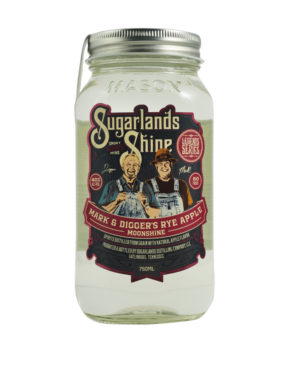 SUGARLANDS MARK & DIGGER'S RYE APPLE MOONSHINE 750 ML