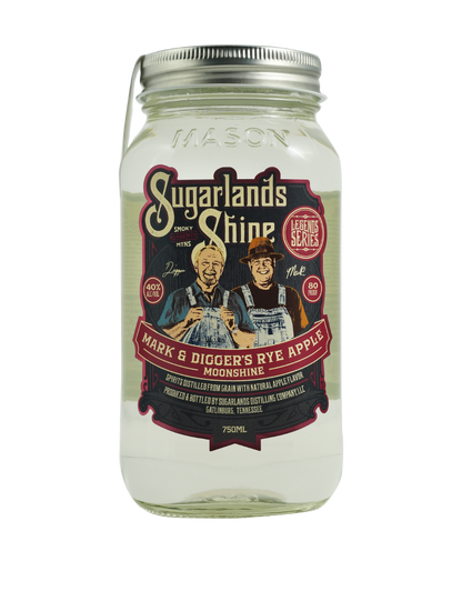 SUGARLANDS MARK & DIGGER'S RYE APPLE MOONSHINE 750 ML