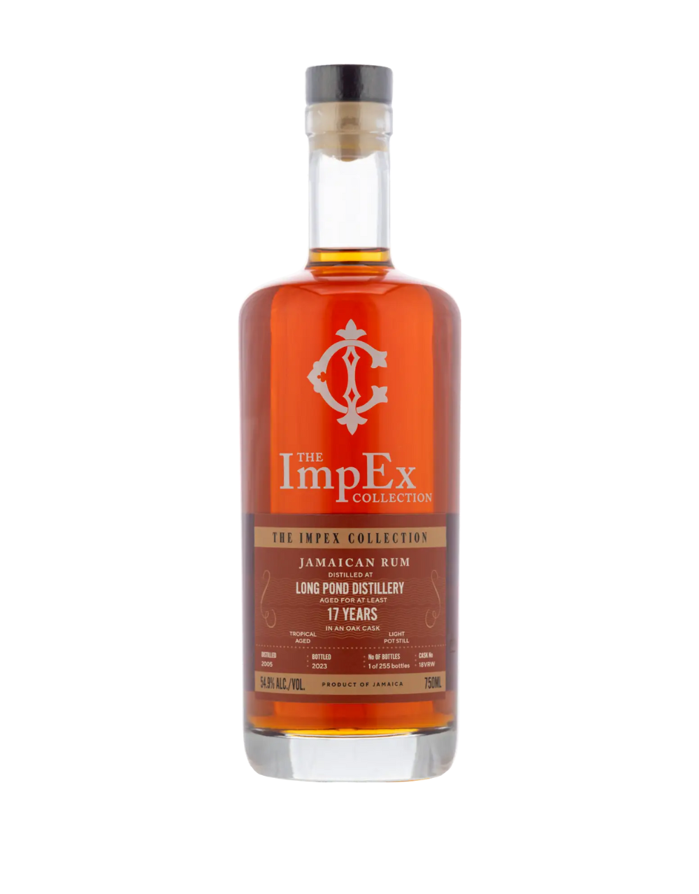 THE IMPEX COLLECTION 2005 17 YEAR OLD LONG POND RUM SINGLE CASK #18 VRW 750 ML