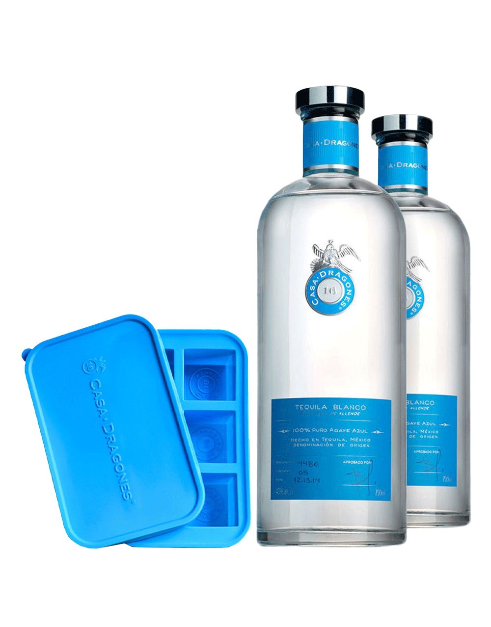 TEQUILA CASA DRAGONES BLANCO WITH COMPLIMENTARY ICE CUBE TRAY 1 EACH
