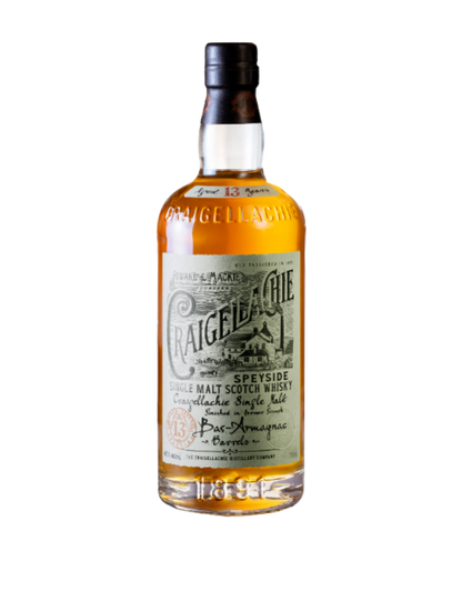 CRAIGELLACHIE 13 YEAR OLD BAS-ARMAGNAC CASK FINISH SCOTCH WHISKY 750 ML
