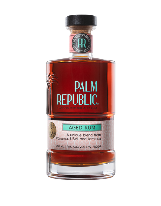 PALM REPUBLIC AGED RUM 750 ML