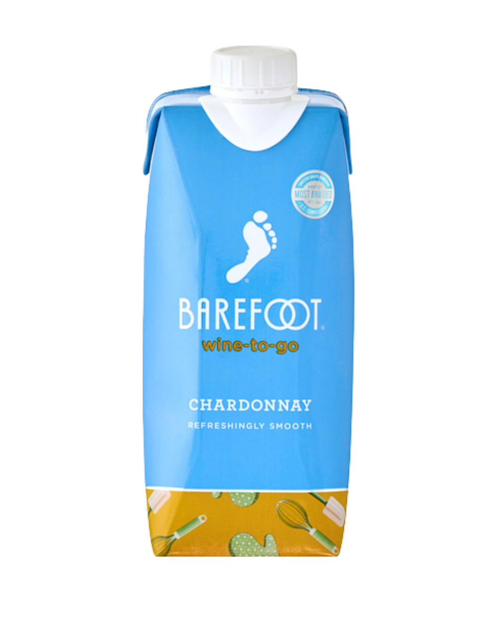 BAREFOOT-TO-GO CHARDONNAY WHITE WINE TETRA 500 ML